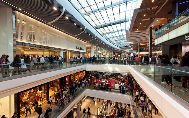 View inside Westfield Stratford