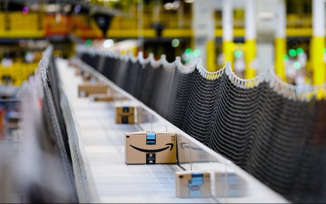 An Amazon fulfillment centre