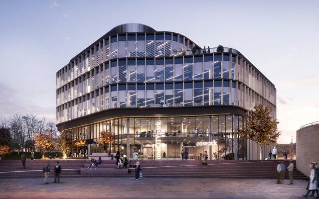 Building, Office Building, Human
