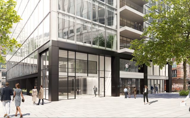 Building, Office Building, Person