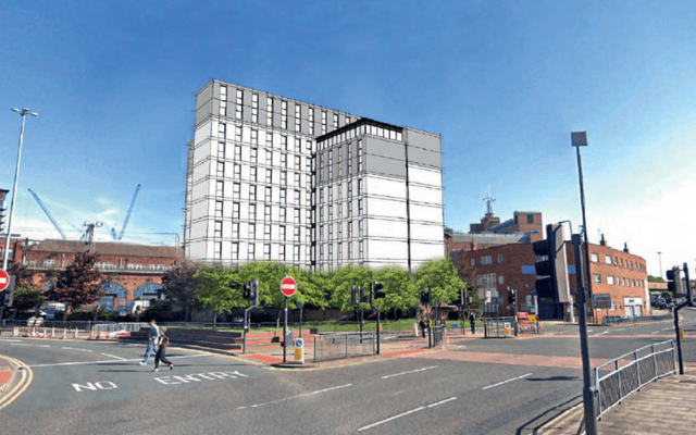 Office Building, Building, Road