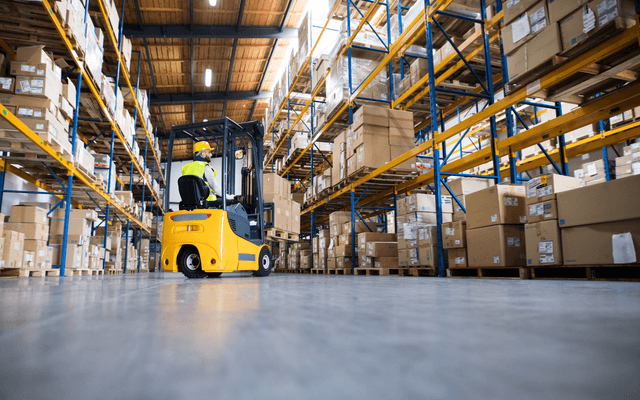 Building, Warehouse, Person