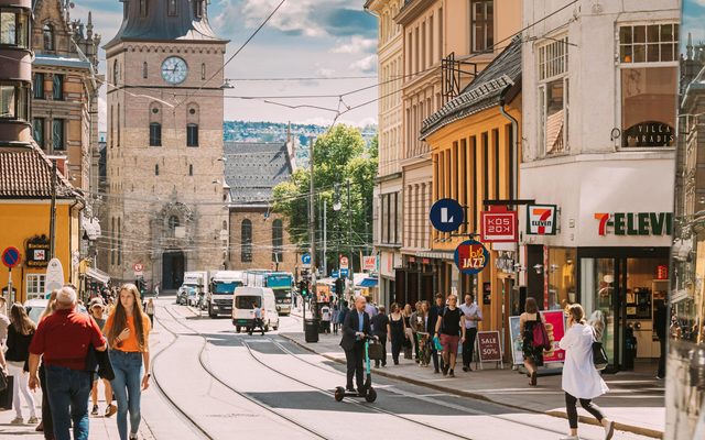 Street, Church, Shops